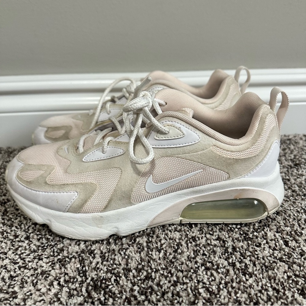 Nike Air Max 200 Pink & Beige Sneakers - Picture 2 of 8